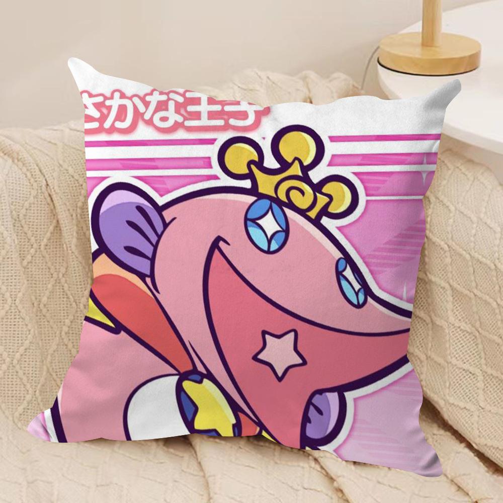P-Puyo P-Pop Fever Cushion Cover Soft Plush Fabric Double-Sided Printed Sofa Cushion Cover for All Seasons Home Decor Gift