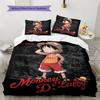 Set Copripiumino Trapuntato con Fantasia D di Luffy Federa per Cuscino Regalo di Compleanno per la Casa(1 * copripiumino + 2 * federa, senza nucleo)