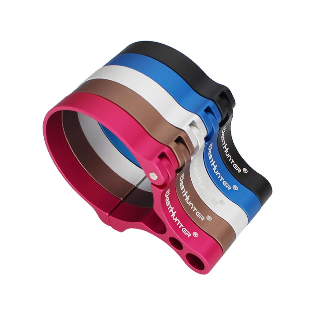 WestHunter Optics 46mm Riflescope Switchview Throw Levers  with Notch, Silver