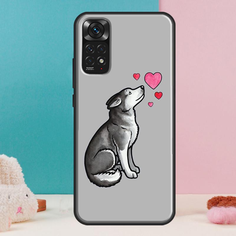 Siberian Husky Dog Case For Xiaomi Redmi Note 14 13 12 Pro 11 9 10 9S 10S 11S 12S Redmi 14C 13C 10C 12C Cover