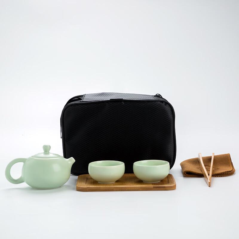 Minguan Portable Dehua Ding Kiln Ceramic Travel Tea Set