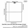 10pcs Single Side Binder Card Sleeves Pages 11 Holes Card Storage Sheets  4/6/7 Inch Postcards