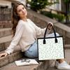 Floral Print Tote Bag Casual Large Capacity Handbag for Daily Use