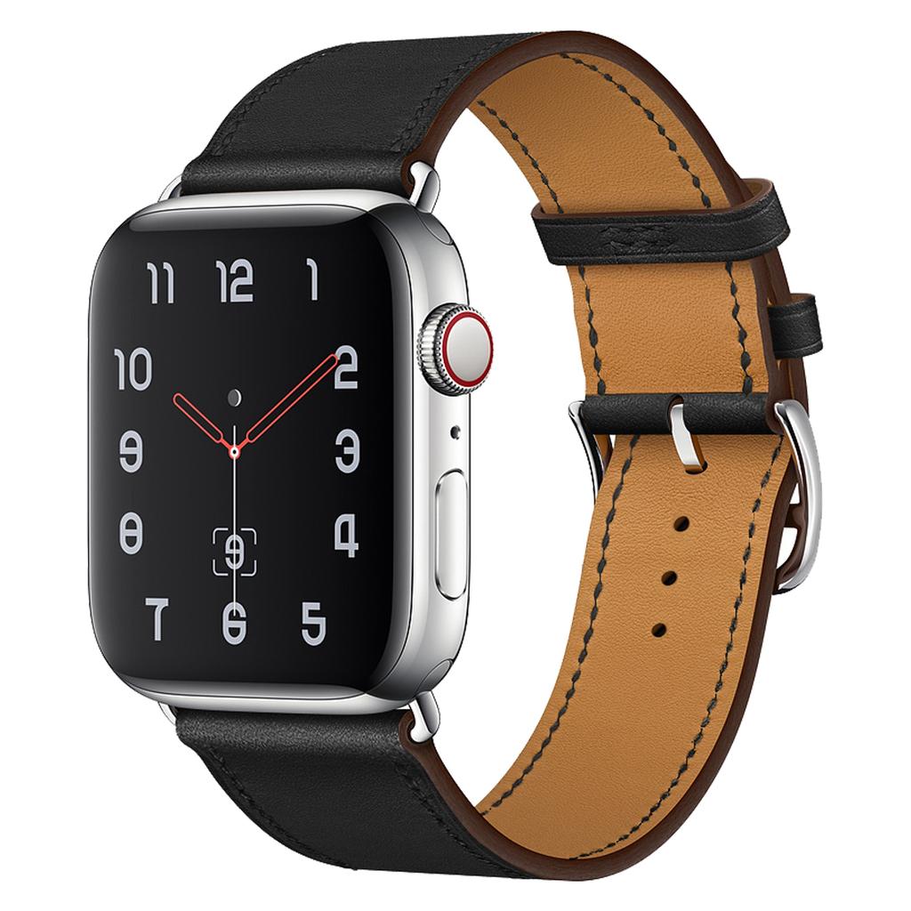 Genuine Leather Watch Band for Apple Watch Series 10 42mm/9 8 7 41mm/SE (2023) SE (2022) SE 6 5 4 40mm/3 2 1 38mm