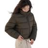 Winter new stand-up collar short down cotton clothes women's loose small student bread clothes jacket