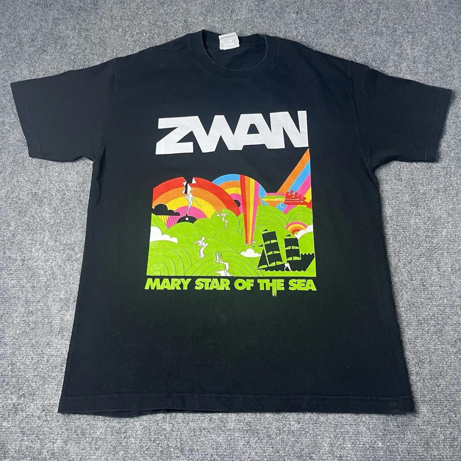 Vtg ZWAN Billy Corgan Smashing Pumpkins T-Shirt Mens Concert Tour Band Tee 4XL