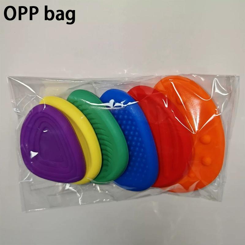 2026 New Hot Fidget Toys Adults Sensory Silicone Stone 6 Pack Textured For Autism Kids Calming Down Fidget Stress Relief Toys