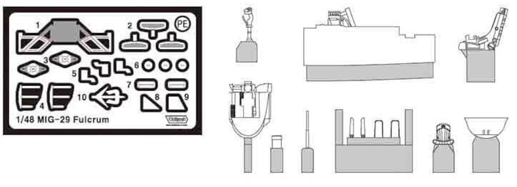 Wolfpack Designs 1/48 MiG-29/9.12A Fulcrum A Gulf War Plastic Model Kit WOLWP14804