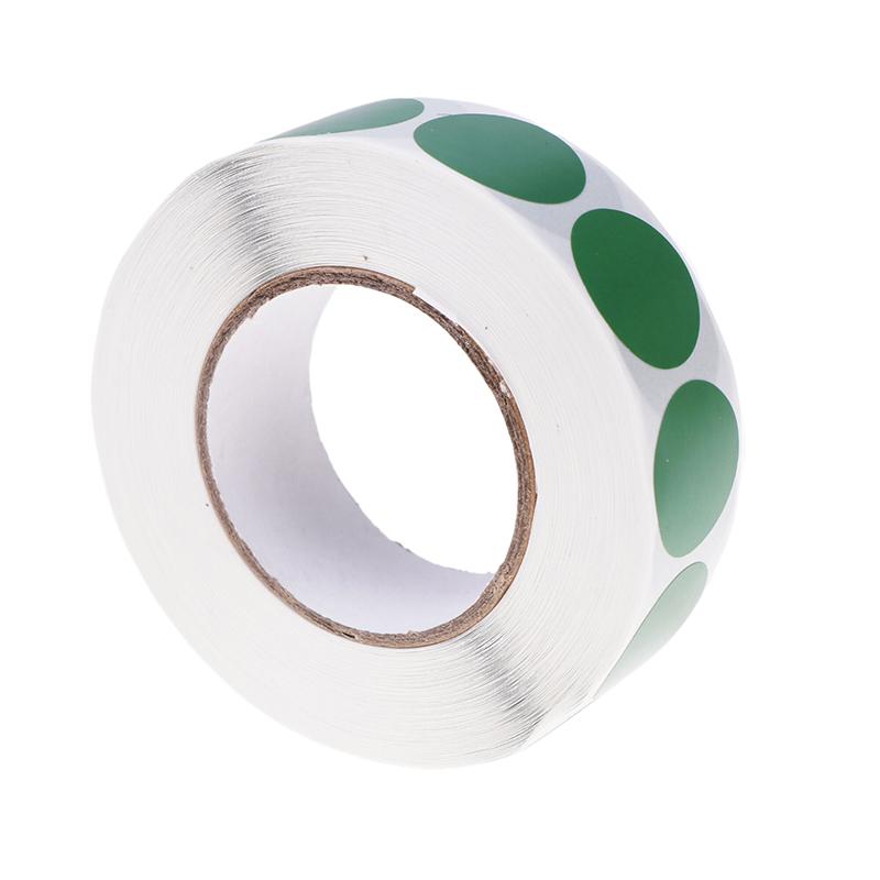 

1000Pcs/Roll 0.75In Round Color-Code Dot Labels Adhesive Shooting Sticker for Archery Bow Hunting Practice Training Targets зелений