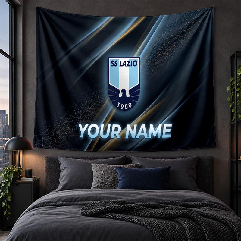 Personalized Tapestry Wall Hanging Lazio FC Pattern Art Background Cloth