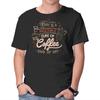 Unisex Crew Neck T-Shirt Multiple Cups Of Coffee Graphic Short Sleeve Casual Tee