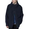 UNIQLO Solid Color Hooded Long Sleeve Zipper Loose Jacket Unisex jackets Navy 464026-69