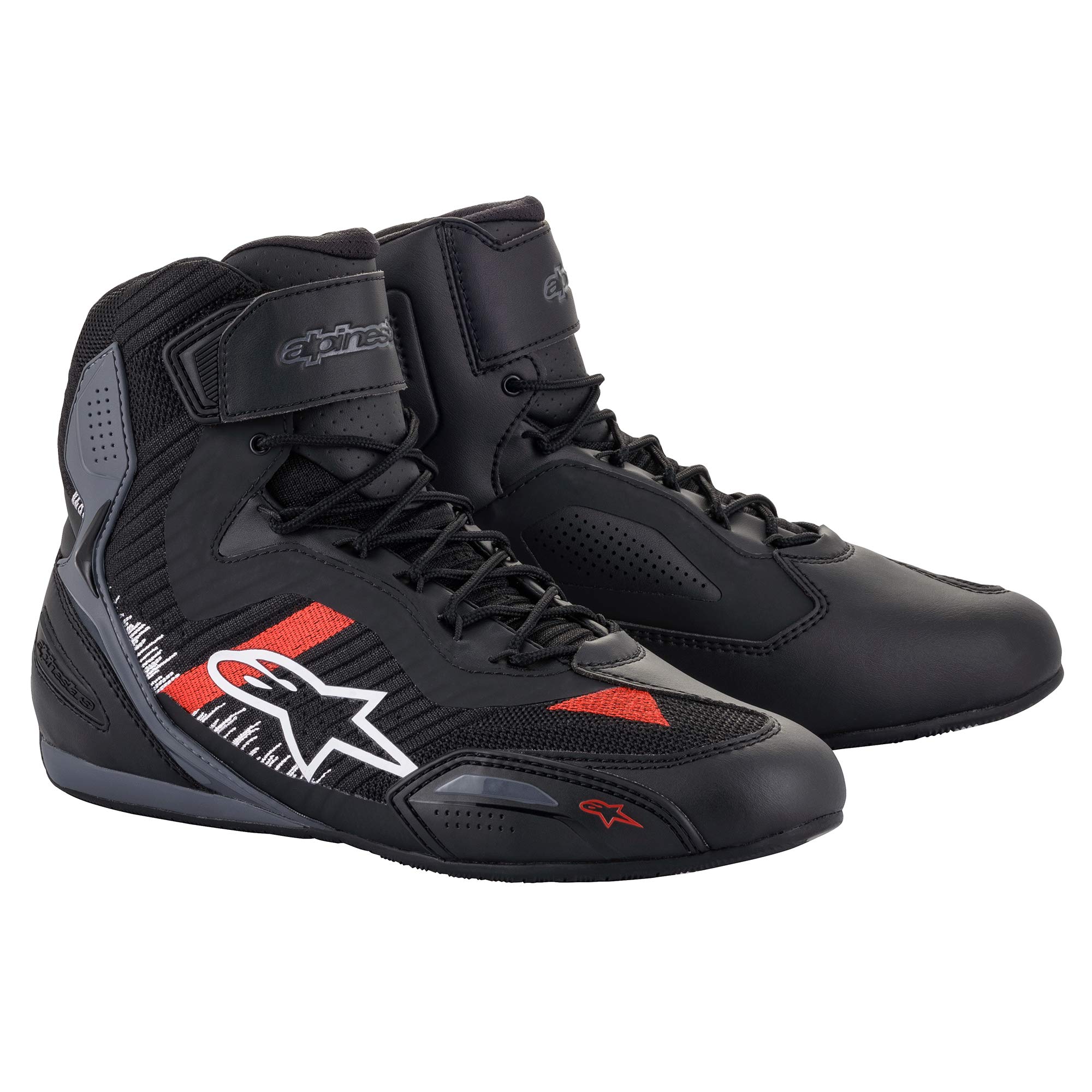 Alpinestars RIDEKNIT Мотоциклетный товар № 2510319 FASTER-3 Обувь, Черный/Серый/Ярко-Красный, US9/26.5см,