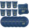 40th Birthday Set: Plates, Cups, Napkins