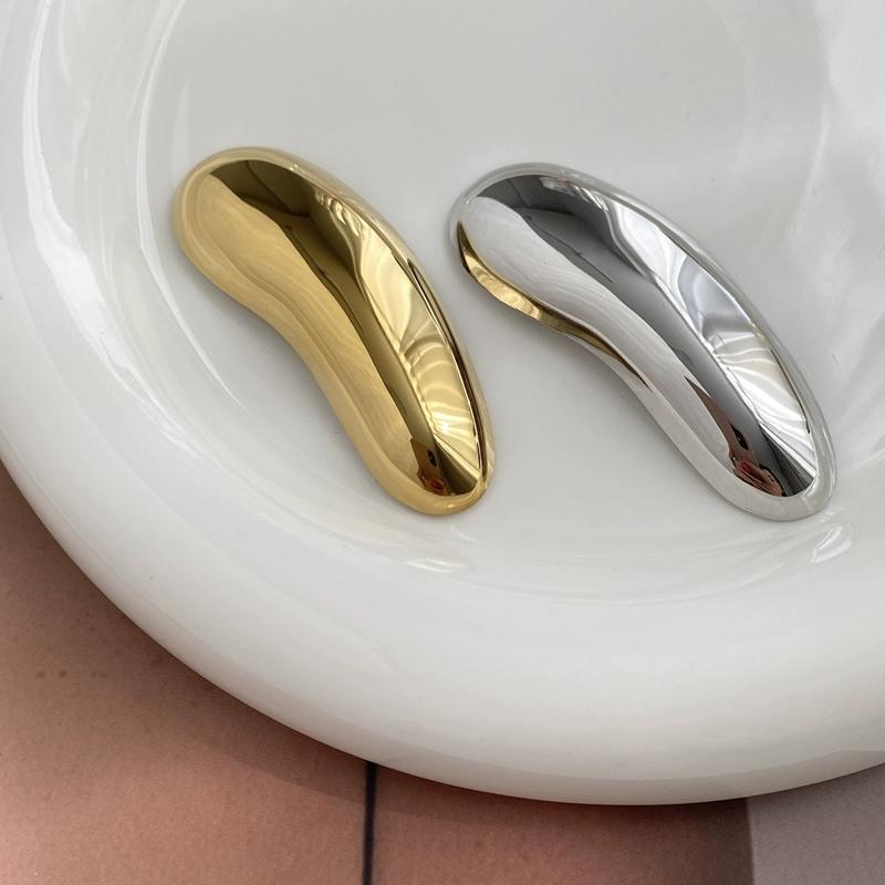 Spille Pod in Acciaio Inossidabile per Donna Semplice Vintage Irregolare Ovale Spilla alla Moda Casual Versatile Accessori per Abbigliamento Nuovo