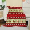 1 Stück Wurfdecke Weihnachten Rote Streifen Flanelldecke Rentier Xmas Feiertag Wurfdecke Weich Leicht Feiertagsdekoration Decken Würfe Perfekte Geschenke