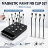 Magnetic Soldering Third Hand Tool, Flexible PCB Holder with Alligator Clips for Electronics Repair Welding DIY Model Painting