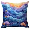 New Fantasy Underwater World Coral Pearl Shell Pillowcase Home Sofa Cushion Cover
