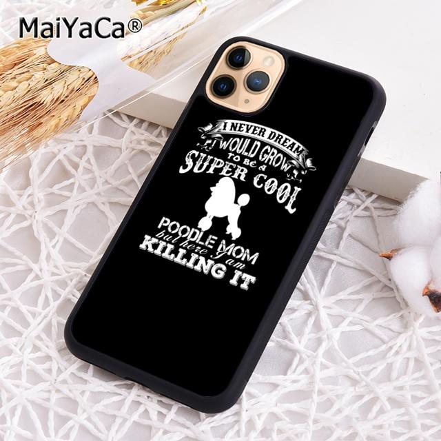MaiYaCa Poodles Cartoon Girly Cute Style Phone Case For iPhone 17 Air 16 15 Plus 11 12 13 14 Pro Max Shell Coque