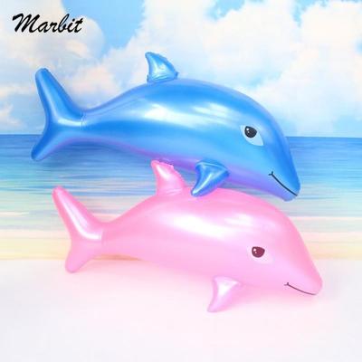 1 vnt. 53 cm pripučiamas delfinas Paplūdimio plaukimo ratai Šventė Vaikų žaislas Vaikų dovana Paplūdimio baseino plūdurui Oro čiužinys Vandens žaislai