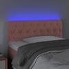 VidaXL Tête de Lit à LED Meuble de Chambre à Coucher Accessoire de Lit Simple Tête de Cadre de Lit Intérieur Rose 3121995