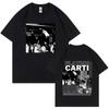 Rapper Playboi Carti Antagonist Tour Tshirt 2023 Concert Fans T Shirt Unisexs Fashion Hip Hop Short Sleeve Oversized Tshirts Bla