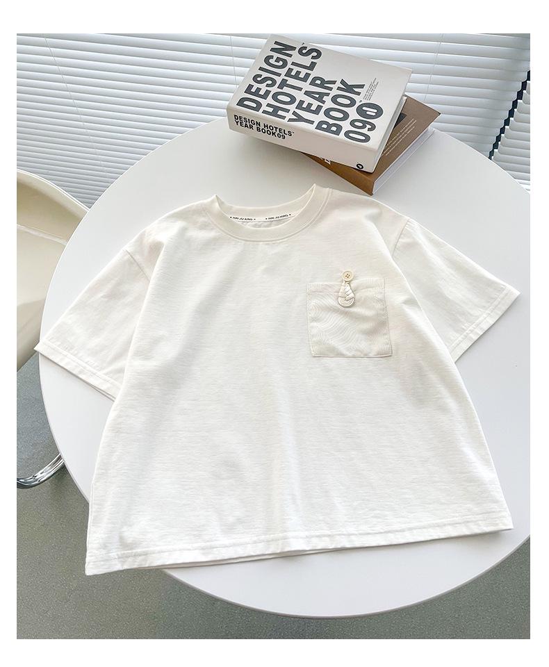 Jungen Sommer 2026 Kurzarm Locker Rundhals T-Shirt - Chinesischer Stil