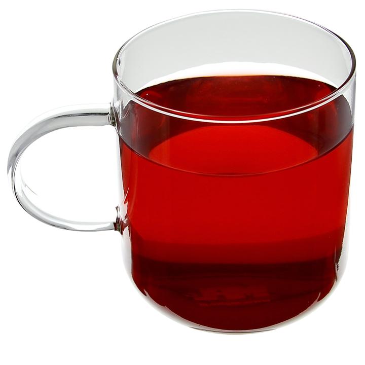 GLASS MUG FOR COFFEE AND TEA 330 ml. 9 cm TRANSPARENT