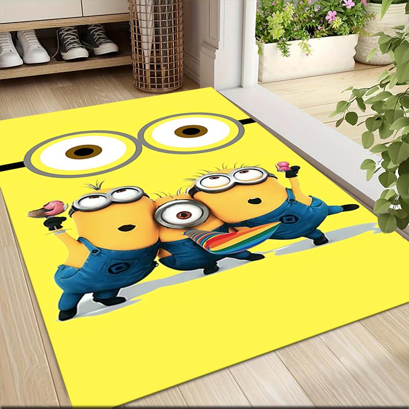 Minions Teamwork Friendship Carpet Rug Soft Washable Antislip Home Living Room Sofa Mats Personalized Christmas Rug