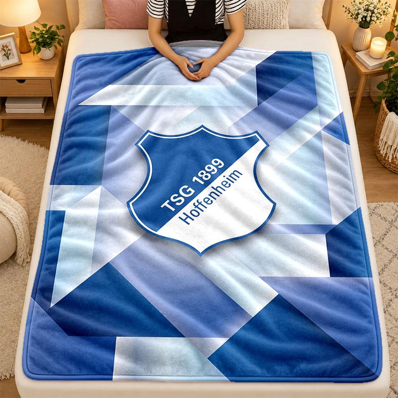 Couverture en Flanelle TSG Hoffenheim FC Couverture Douce et Chaude pour Canapé Lit Intérieur Salon