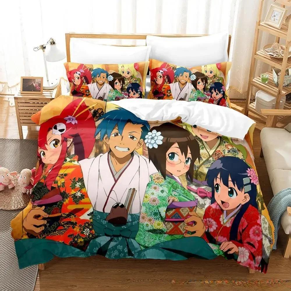 Comforter Tengen Toppa Gurren Lagann Bedding Set Single Twin Full Queen King Size Bed Set Adult Kid Bedroom s 3D Print Anime