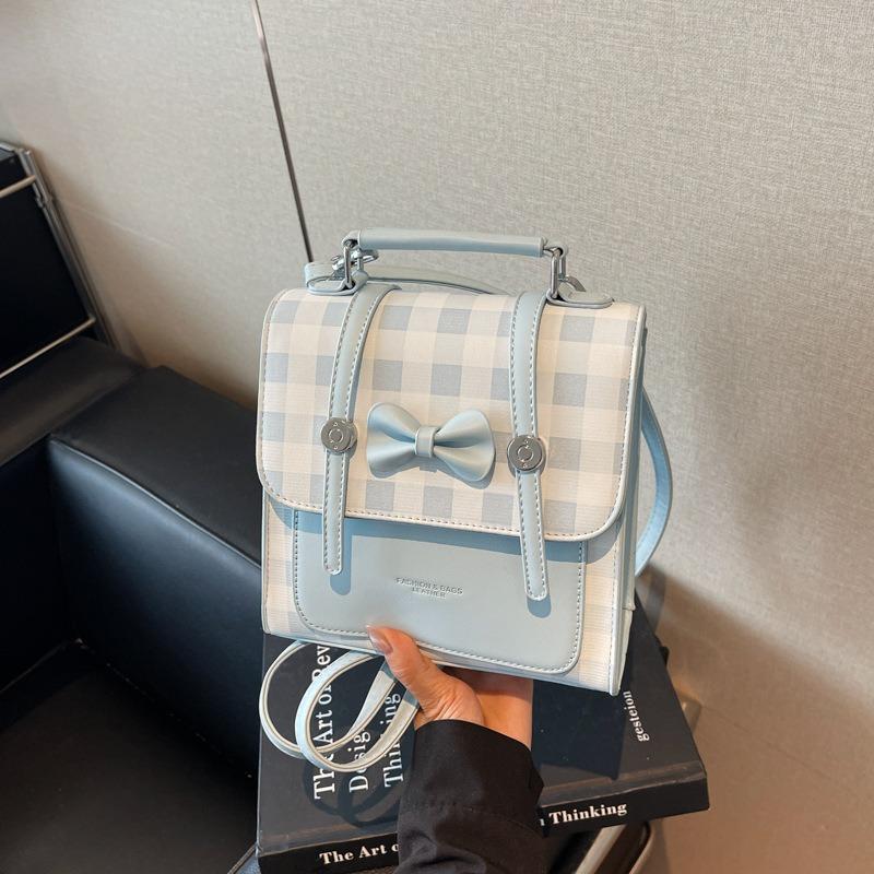 Women's Bag New Bow Niche Design Simple Versatile Commuter Fashion Texture Backpack