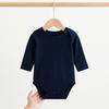 Baby Langarm-Baumwoll-Body mit Bauchschutz für Frühling & Herbst