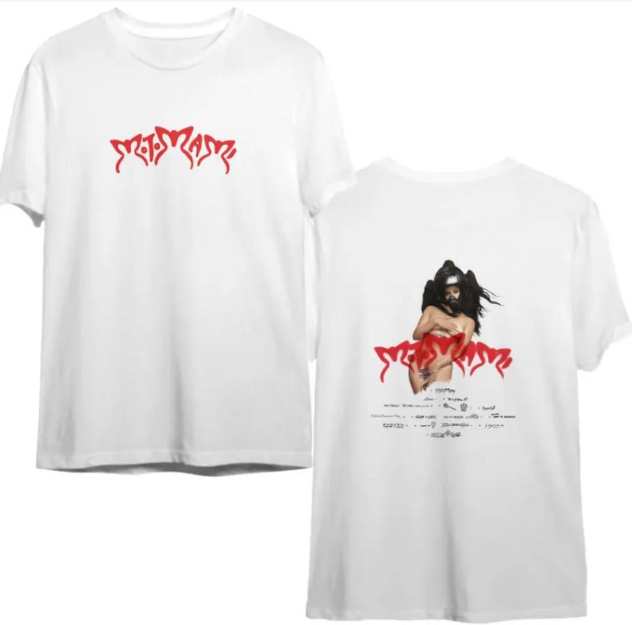 Motomami World Tour 2020 TShirt  Rosalía DoubleSided Heavy Cotton Shirt Men039s Unisex T-Shirt XXL