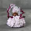 One Piece Gear 5 Luffy Seated Anime Figure Desktop Ornament