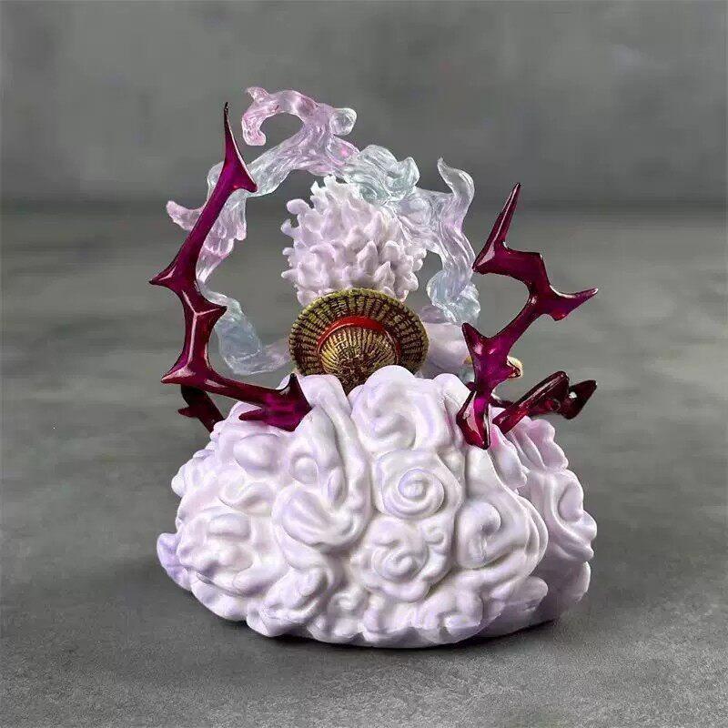 One Piece Gear 5 Luffy Seated Anime Figure Desktop Ornament