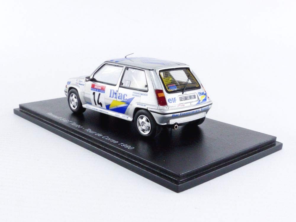 Spark Renault 5 GT Turbo 1990 Tour De Corse Rally France Thimonnier 1/43 #14 J. Ragnotti/G.