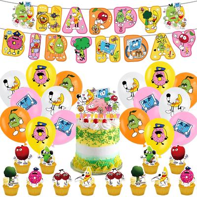 30pcs Shovelware Brain Game Party Decorations Include Cake Topper Banner Balloon