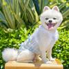 Fashion Elegant Pet Vest Shirt Hollow Cute Cat Dress Lace Bowknot Soft Dog Clothes For Dogs Puppy Cats