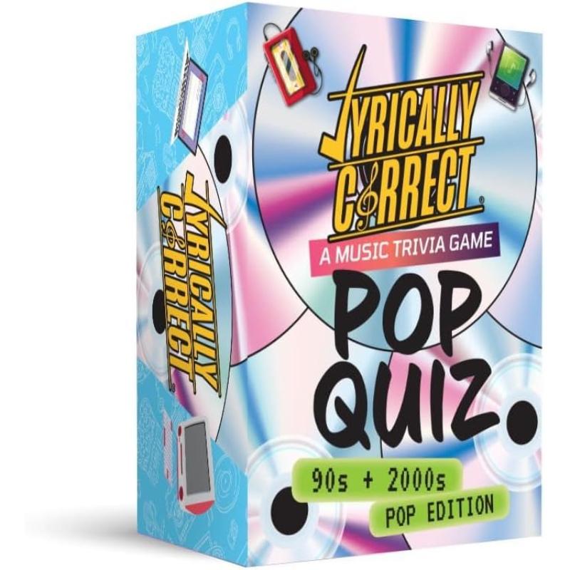 Lyrically Correct  90s & 2000s Music Trivia Card Game Fun for Adults Party Family Night