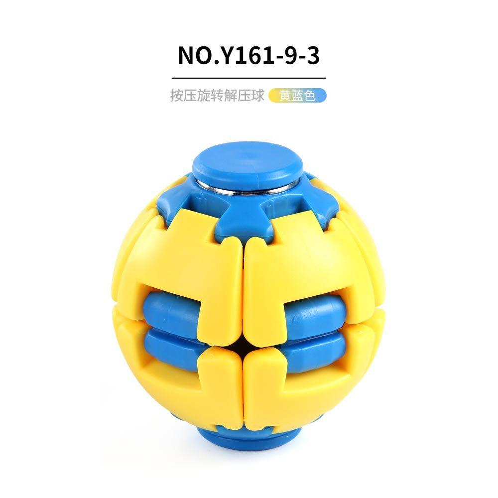 Fidget spinner colorful stress relief ball press and rotate to vent office portable small toy