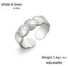 Fashion Stainless Steel Open Ring Dragonfly Irregular Geometric Finger Rings Women Jewelry Wedding Gift Wholesale
