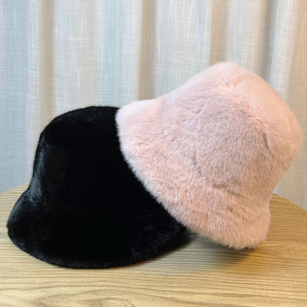 Hat Girls Winter New Thickened Warm Ear Protector Basin Hat Plush Bucket Hat