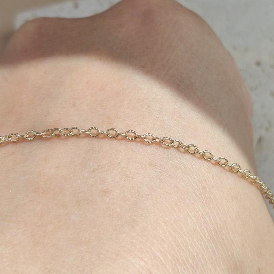 Fashion 14k Gold Fill Patterned Chain Jewellery Necklace Permanent Chains