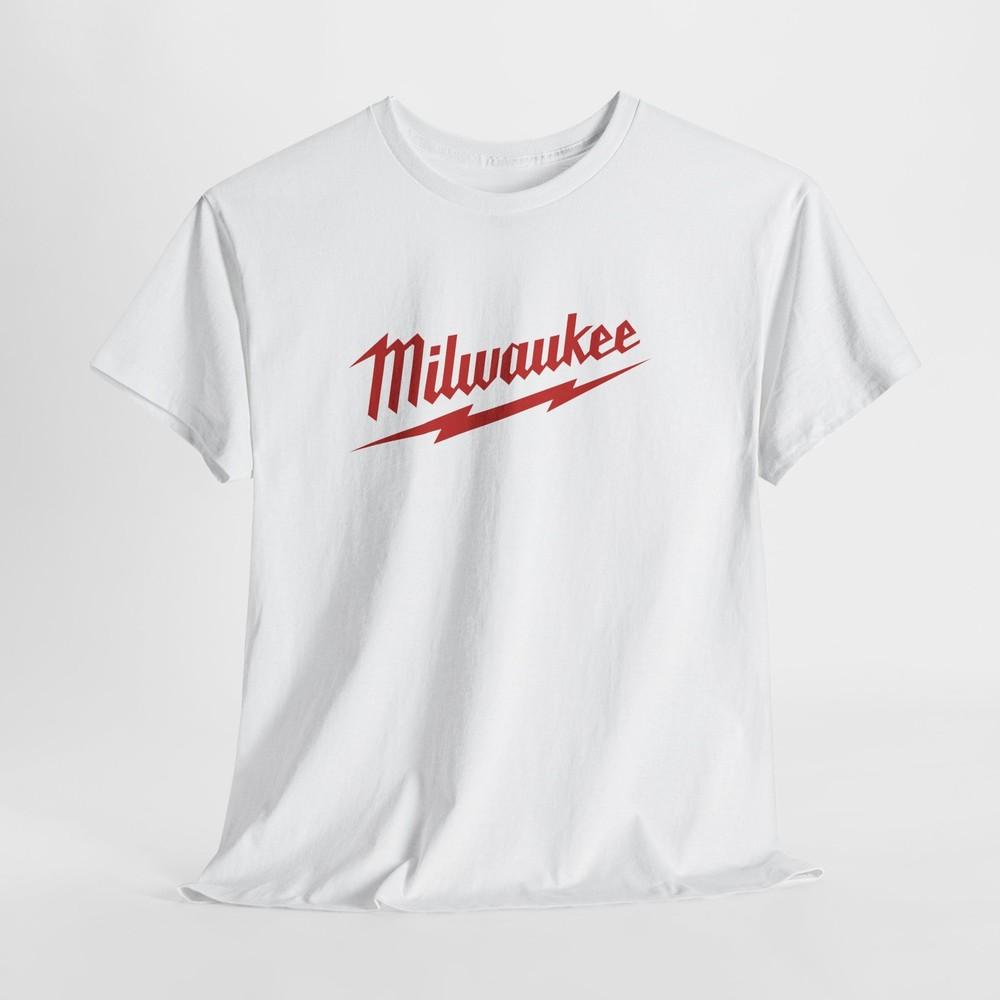 

Milwaukee Tool T-Shirt – Unisex Workwear Cotton Tee for Men Women or Tradesmen 3XL