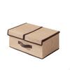 Foldable Storage Box with Handles Lidded Lid SoftSided Organizer for