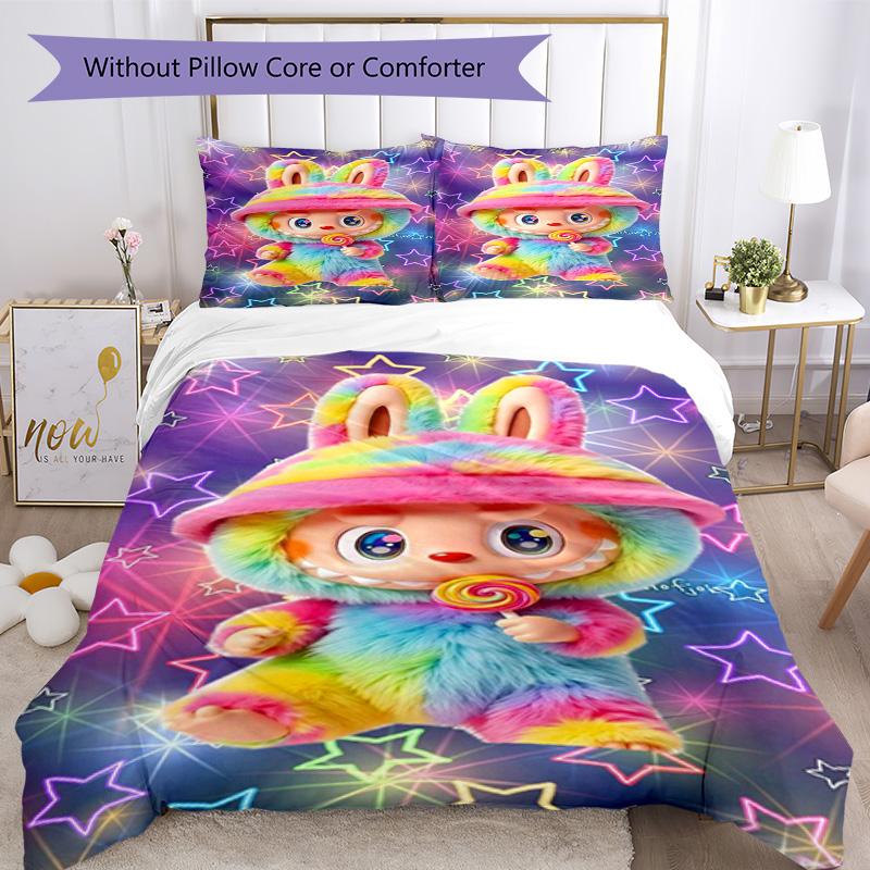 Labubu Bedding Set Suitable For Guest Room Soft Fabric Christmas Gift