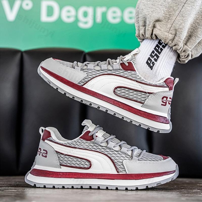 Mode Herren Nische Low Top Casual Dicke Sohle Sportschuhe 2025 Herbst Neu Mesh Atmungsaktiv Bequem Mode Vielseitig Klobige Sneaker