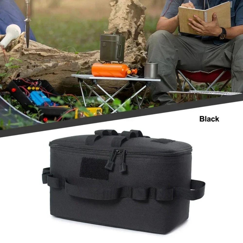 Secure and Convenient Camping Picnic Bag High-capacity Stove Canister Carry Bag  Road Trip Travel