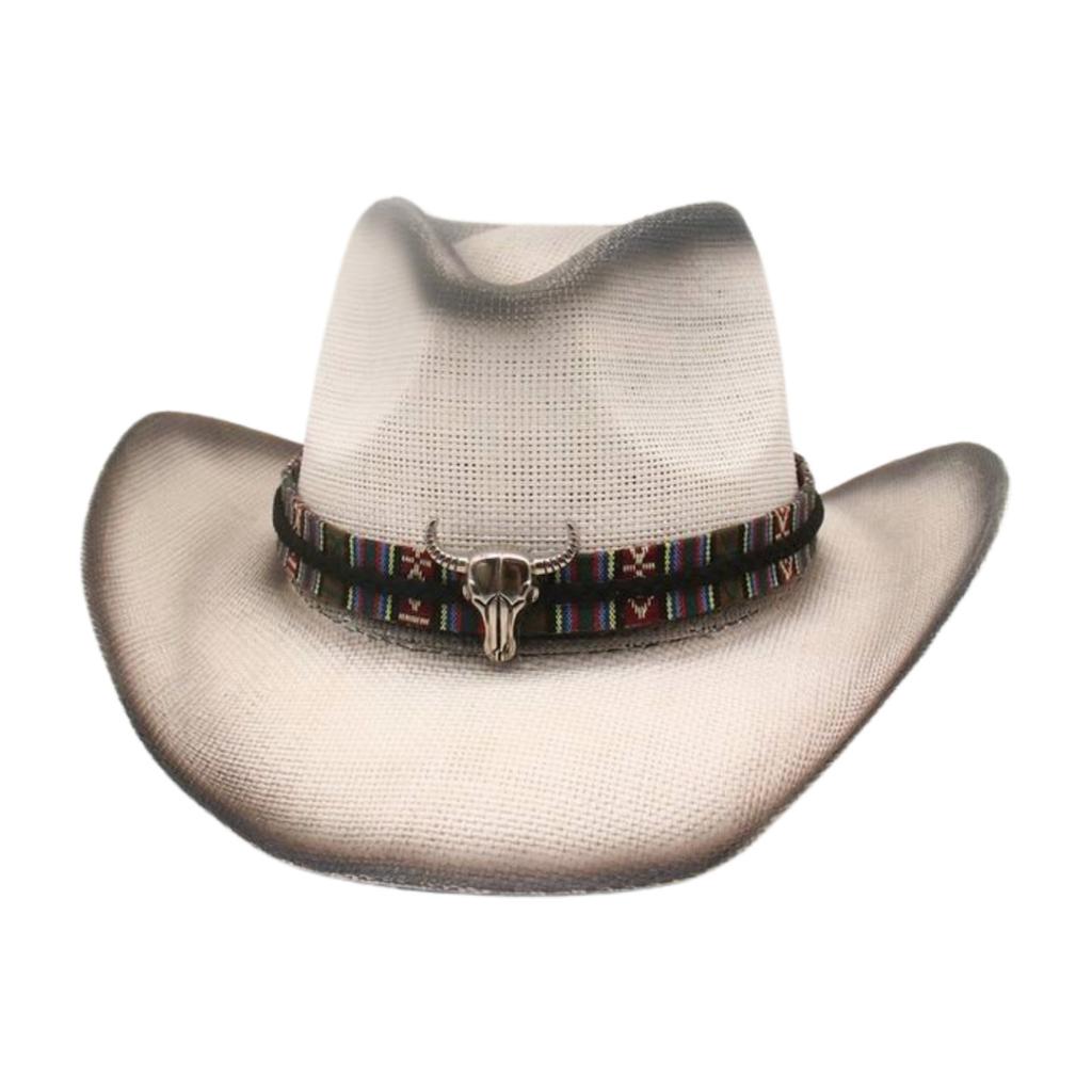 Spring And Summer Men'S And Women'S Western Cowboy Hats, Ethnic Style Cowboy Hats, High-End Street Photography Hats